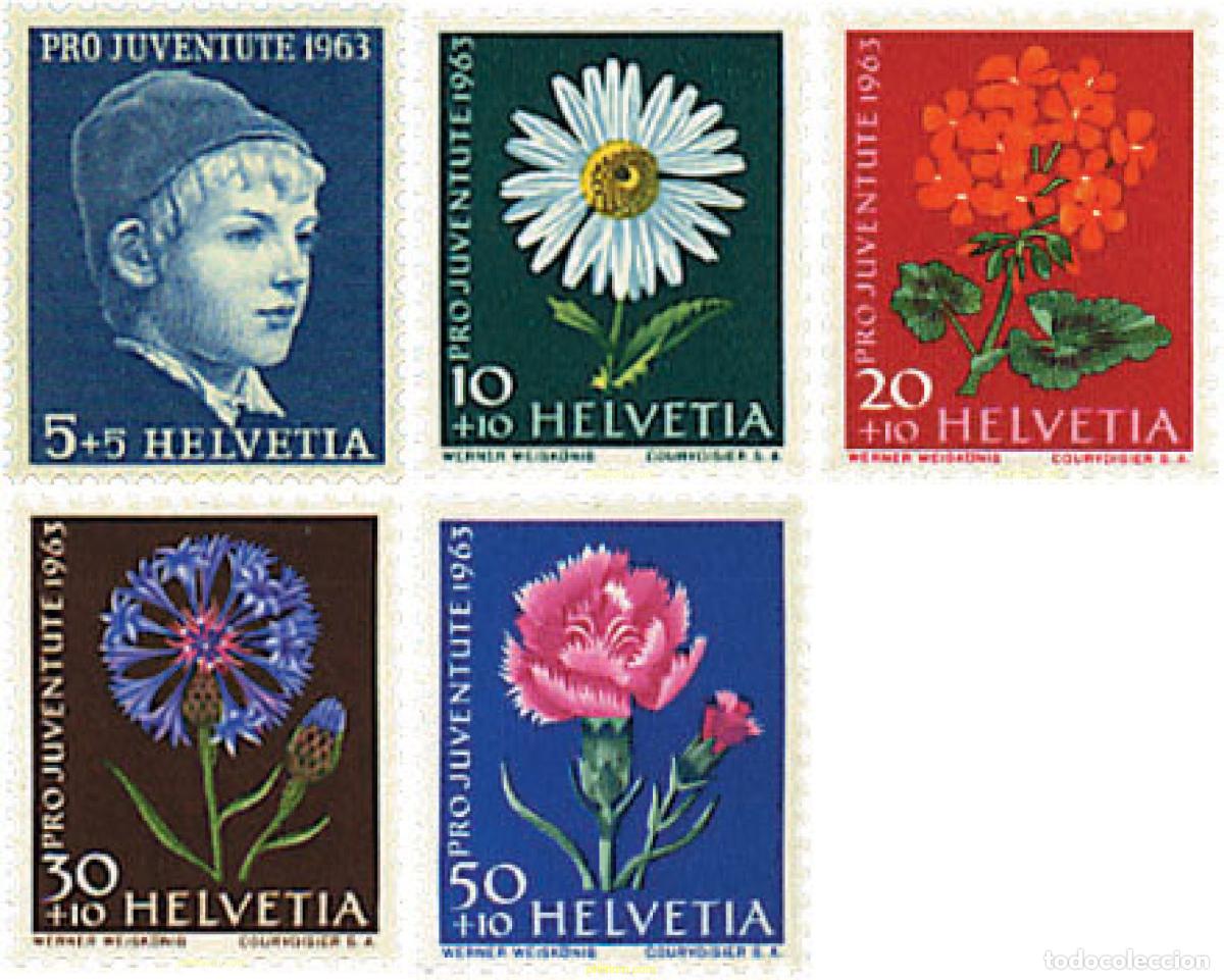Sellos: 93710 MNH SUIZA 1963 PRO JUVENTUD