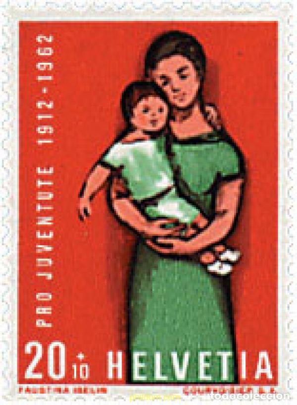 Sellos: 340420 MNH SUIZA 1962 PRO JUVENTUD