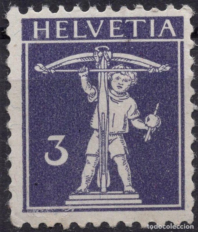 Sellos: SUIZA 1909 STAMP MICHEL CH 112I