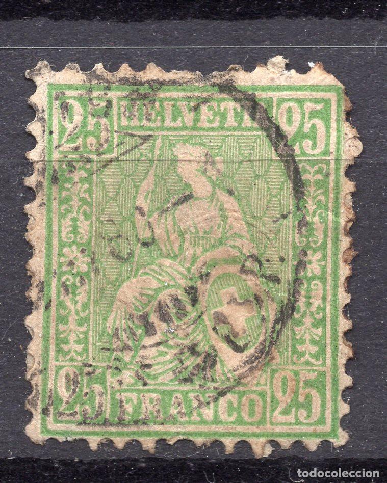 Sellos: SUIZA 1868 STAMP MICHEL CH 32a