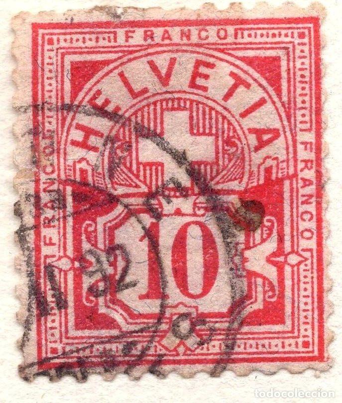 Sellos: SUIZA 1882 STAMP MICHEL CH 47