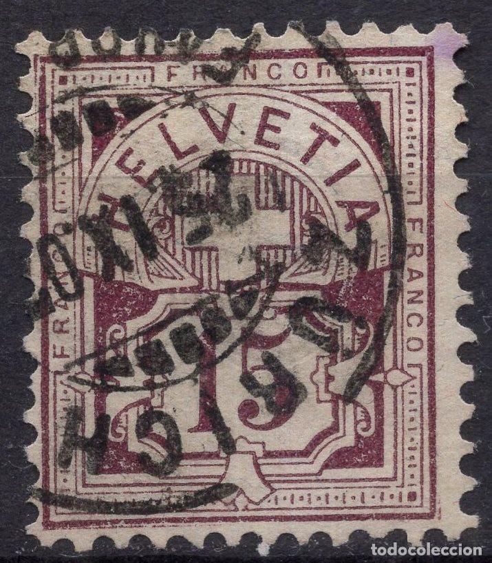 Sellos: SUIZA 1882 STAMP MICHEL CH 52XA