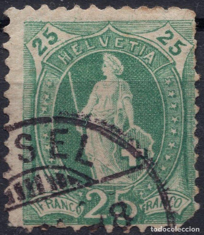 Sellos: SUIZA 1882 STAMP MICHEL CH 59XAA