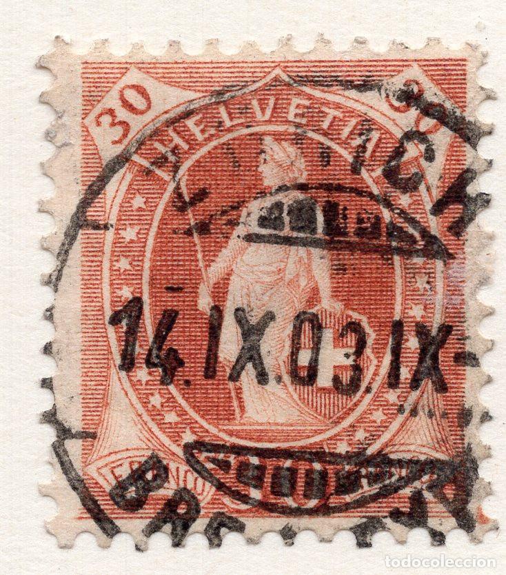 Sellos: SUIZA 1882 STAMP MICHEL CH 60XC