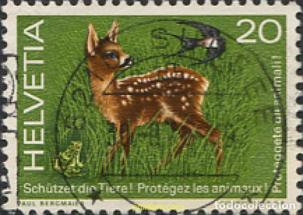 Sellos: 209653 USED SUIZA 1976 ALPES SUIZOS