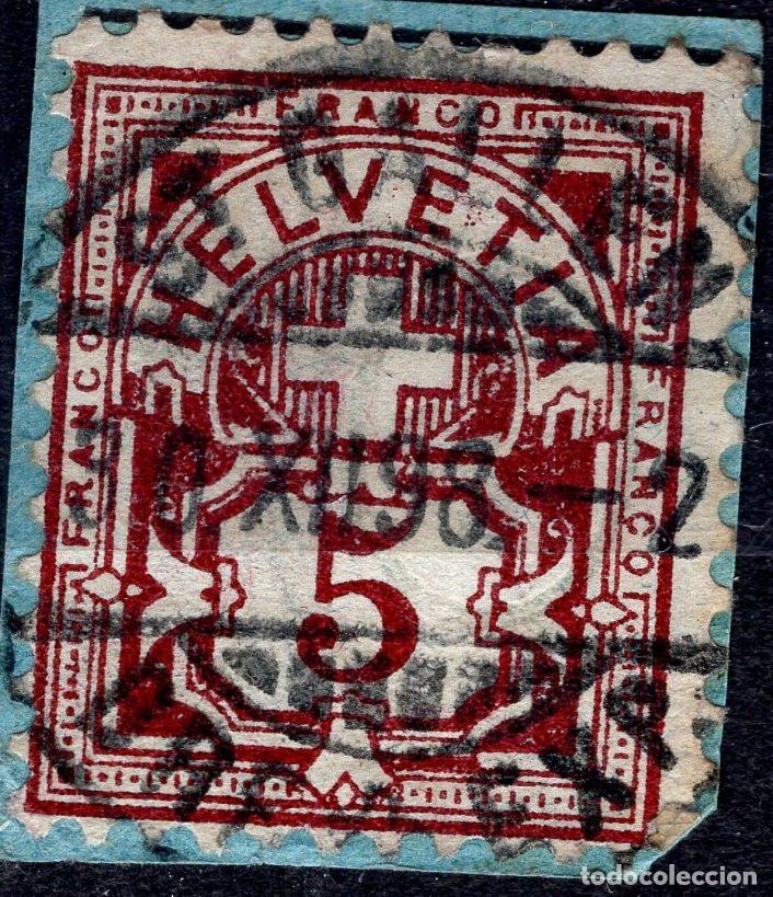 Sellos: SUIZA 1894 STAMP MICHEL CH 52YA