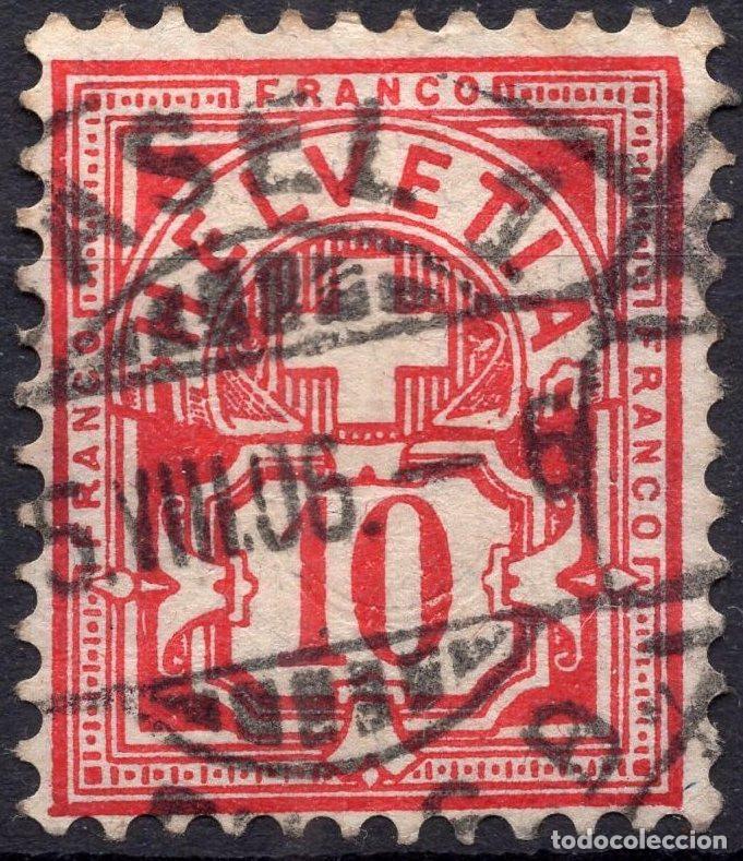 Sellos: SUIZA 1894 STAMP MICHEL CH 54YA