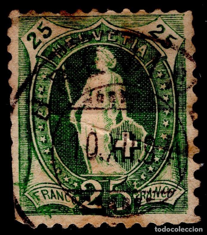 Sellos: SUIZA 1894 STAMP MICHEL CH 59YCA