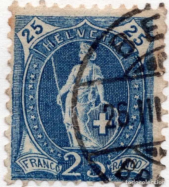 Sellos: SUIZA 1899 STAMP MICHEL CH 67CA