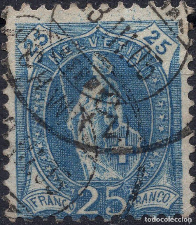 Sellos: SUIZA 1902 STAMP MICHEL CH 67DB