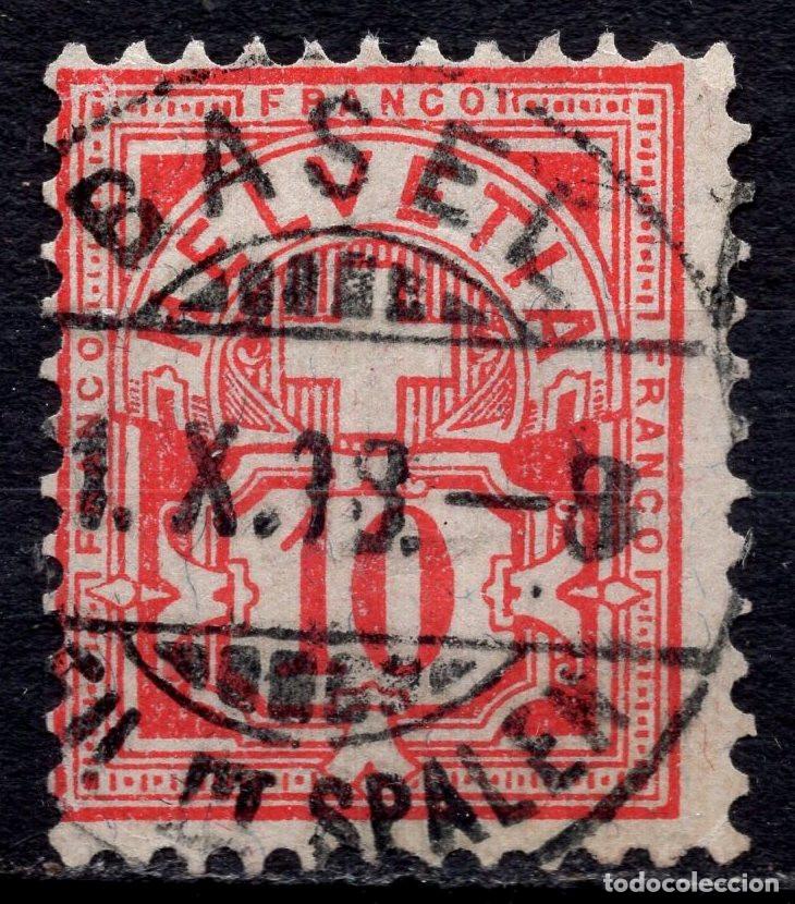 Sellos: SUIZA 1906 STAMP MICHEL CH 85A