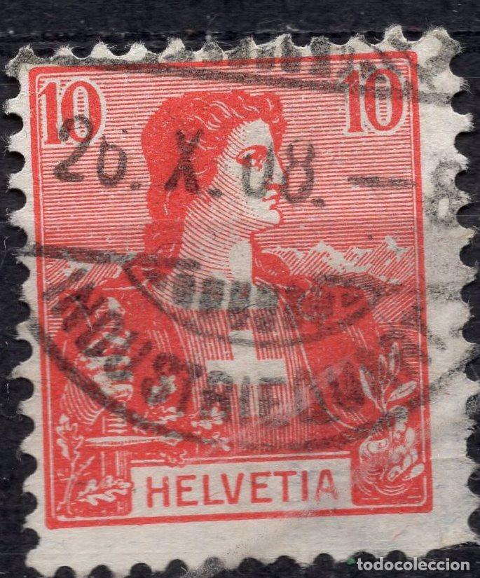 Sellos: SUIZA 1907 STAMP MICHEL CH 98