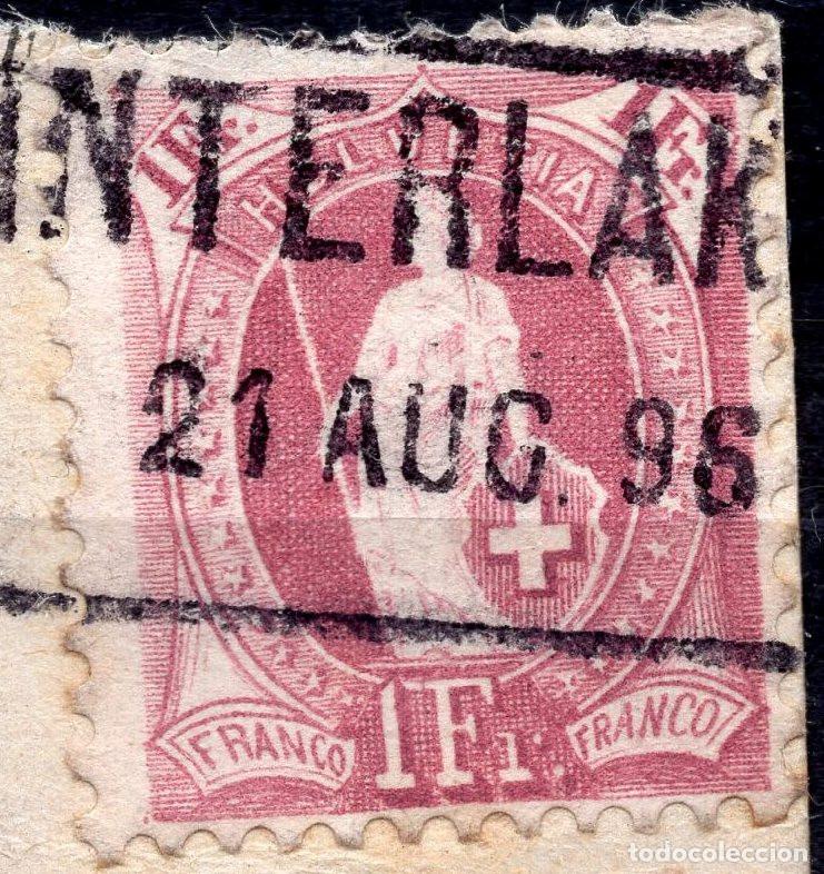 Sellos: SUIZA 1907 STAMP MICHEL CH 93DA