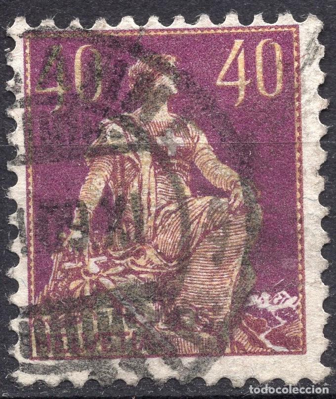 Selos: SUIZA 1908 STAMP MICHEL CH 101X