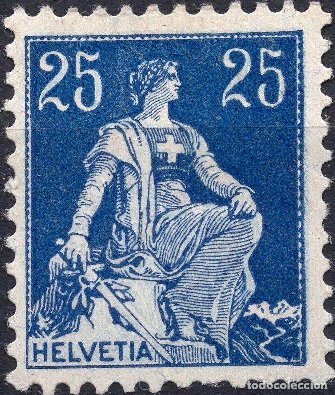 Sellos: SUIZA 1908 STAMP MICHEL CH 103X