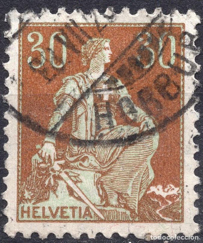 Stamps: SUIZA 1908 STAMP MICHEL CH 104X