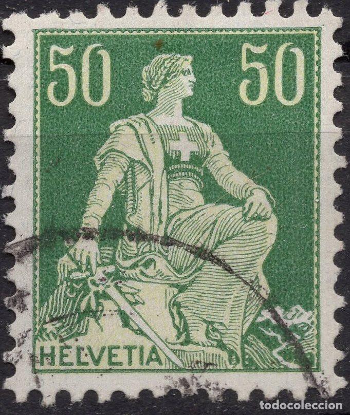 Stamps: SUIZA 1908 STAMP MICHEL CH 107X
