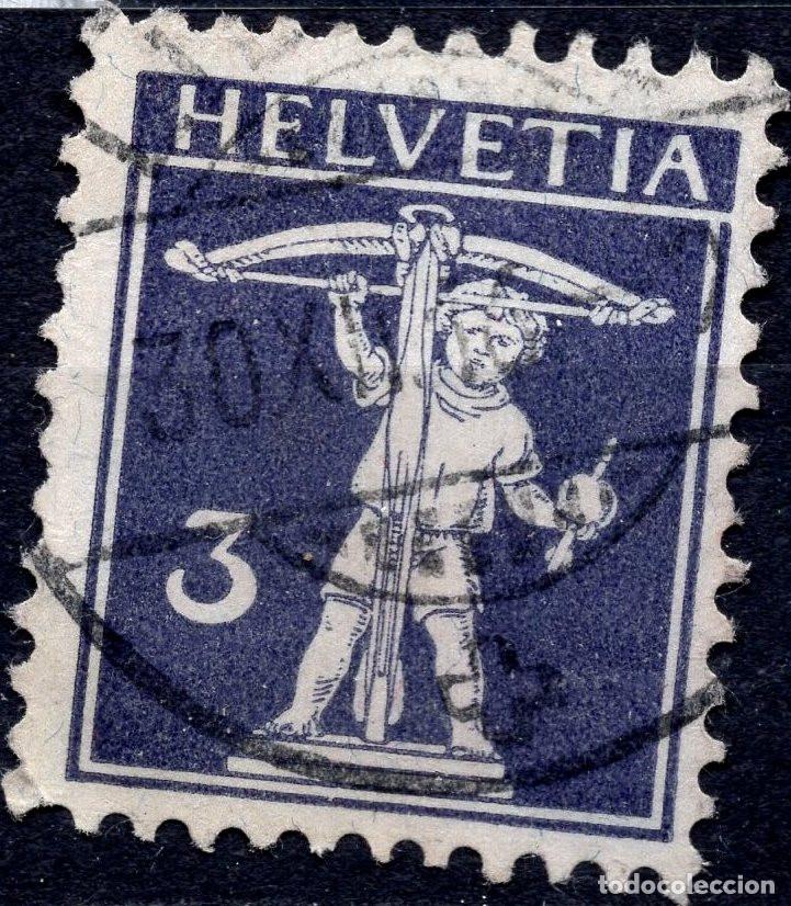 Sellos: SUIZA 1910 STAMP MICHEL CH 112II