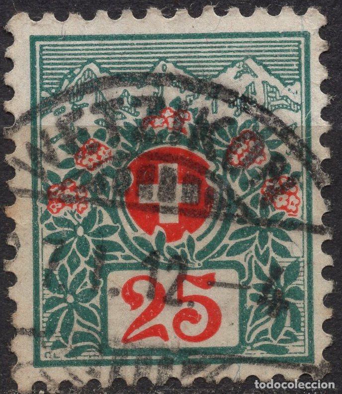 Sellos: SUIZA 1910 STAMP MICHEL CH P35A