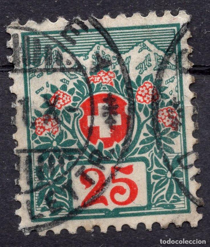 Sellos: SUIZA 1910 STAMP MICHEL CH P35