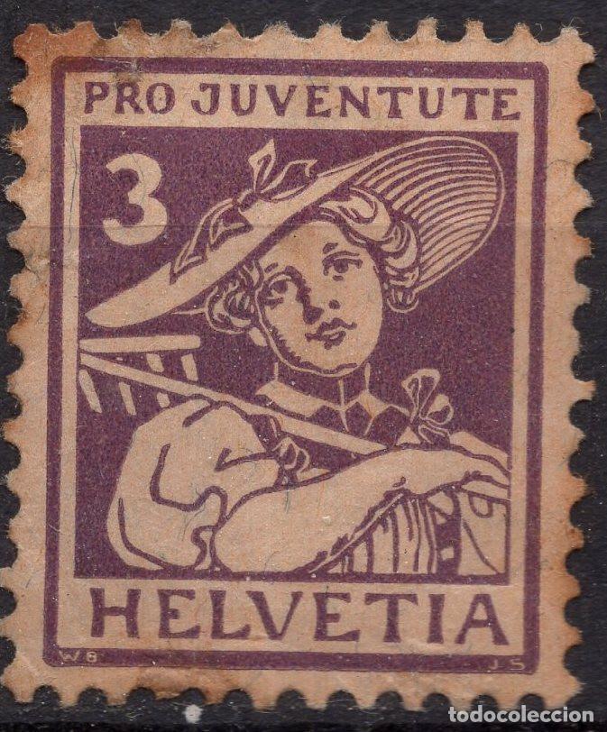 Sellos: SUIZA 1916 STAMP MICHEL CH 130