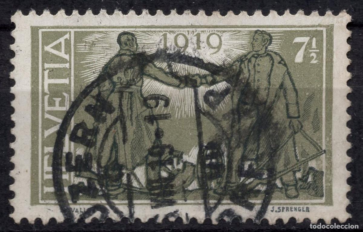 Sellos: SUIZA 1919 STAMP MICHEL CH 146