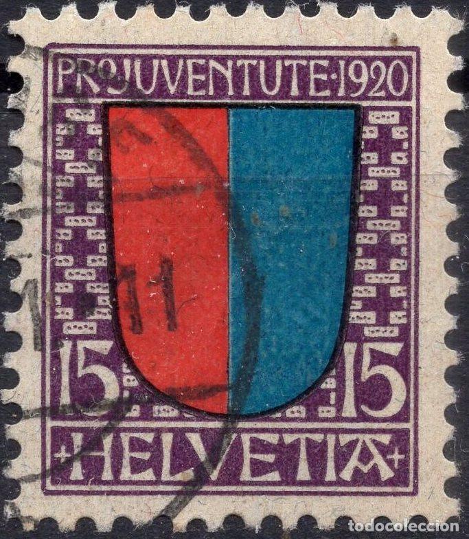 Sellos: SUIZA 1920 STAMP MICHEL CH 155