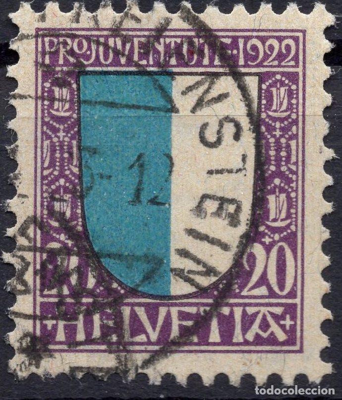 Sellos: SUIZA 1922 STAMP MICHEL CH 177