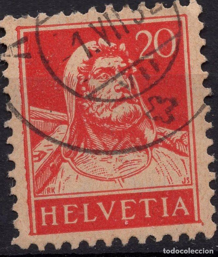Sellos: SUIZA 1924 STAMP MICHEL CH 166X