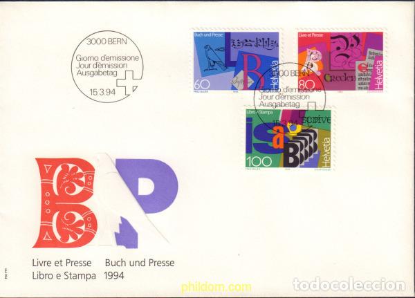 Sellos: 399129 MNH SUIZA 1994 EL LIBRO Y LA PRENSA