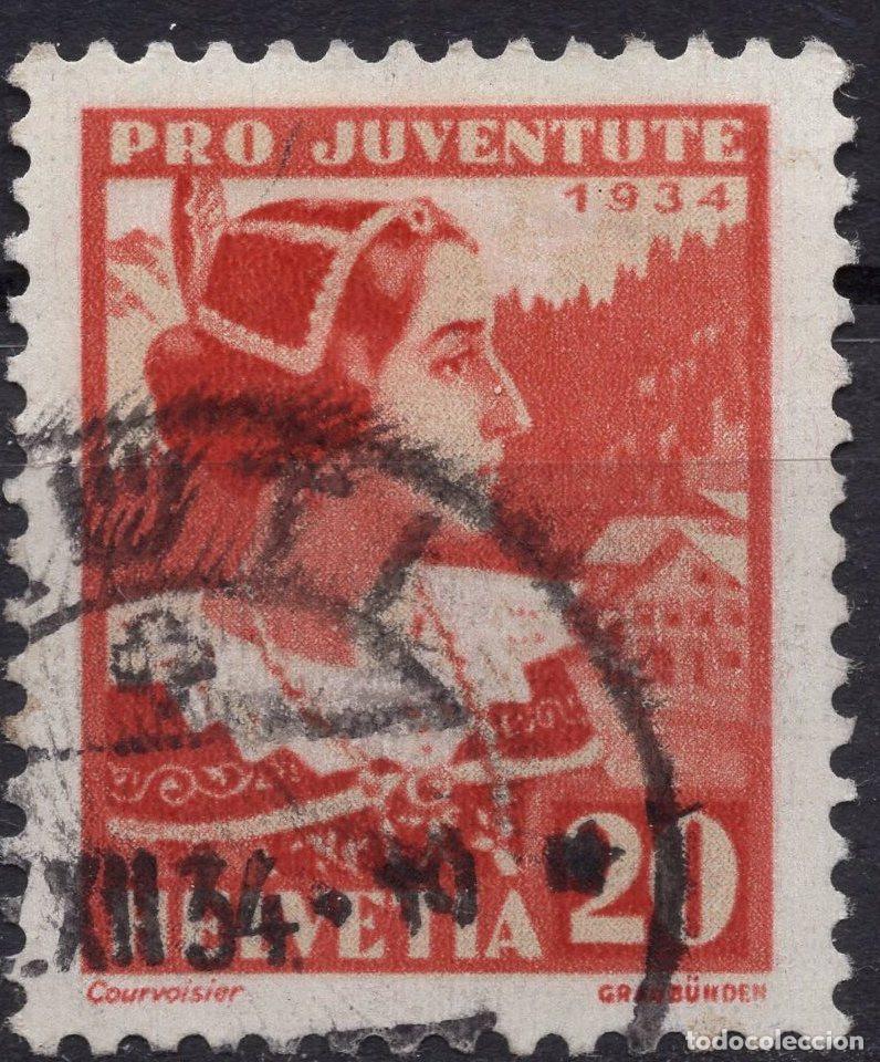 Sellos: SUIZA 1934 STAMP MICHEL CH 283