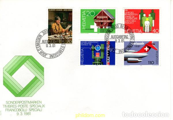 Sellos: 760885 MNH SUIZA 1981 ANIVERSARIOS