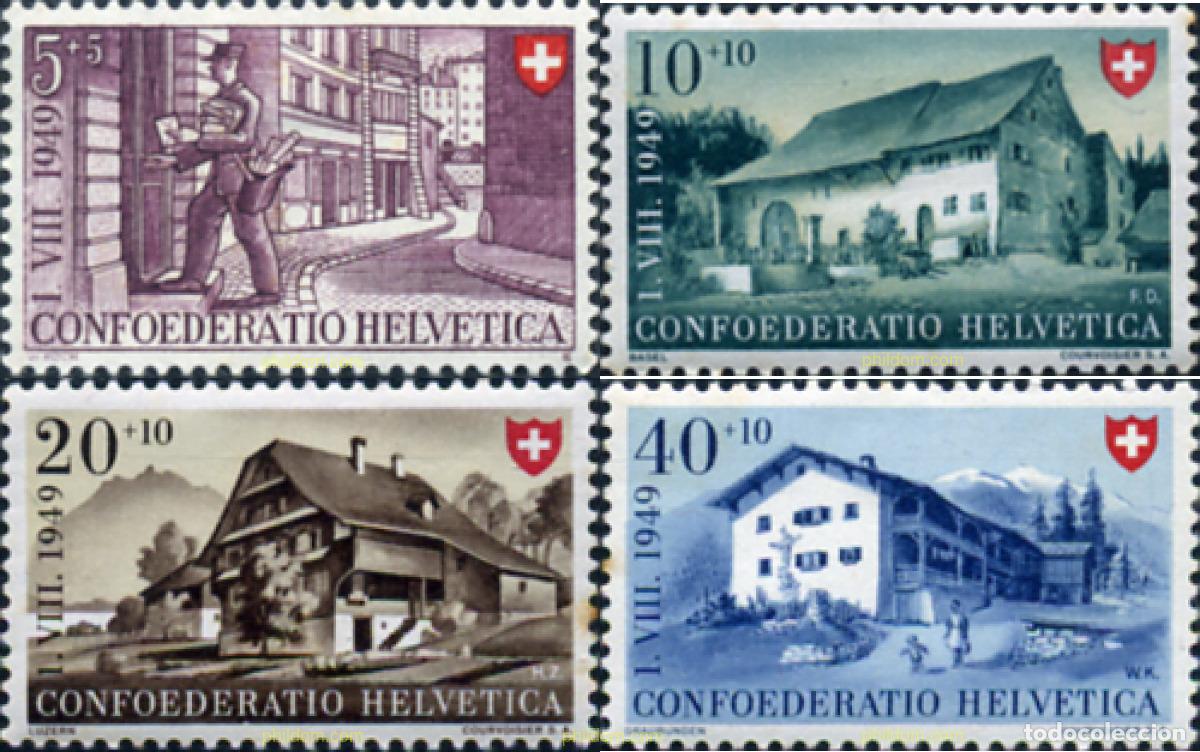 Sellos: 127985 HINGED SUIZA 1949 FIESTA NACIONAL