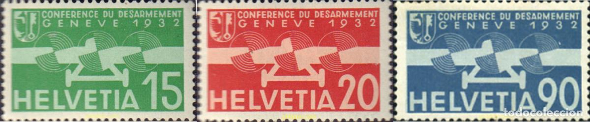 Sellos: 127567 MNH SUIZA 1932 CONFERENCIA DE DESARME EN GINEBRA
