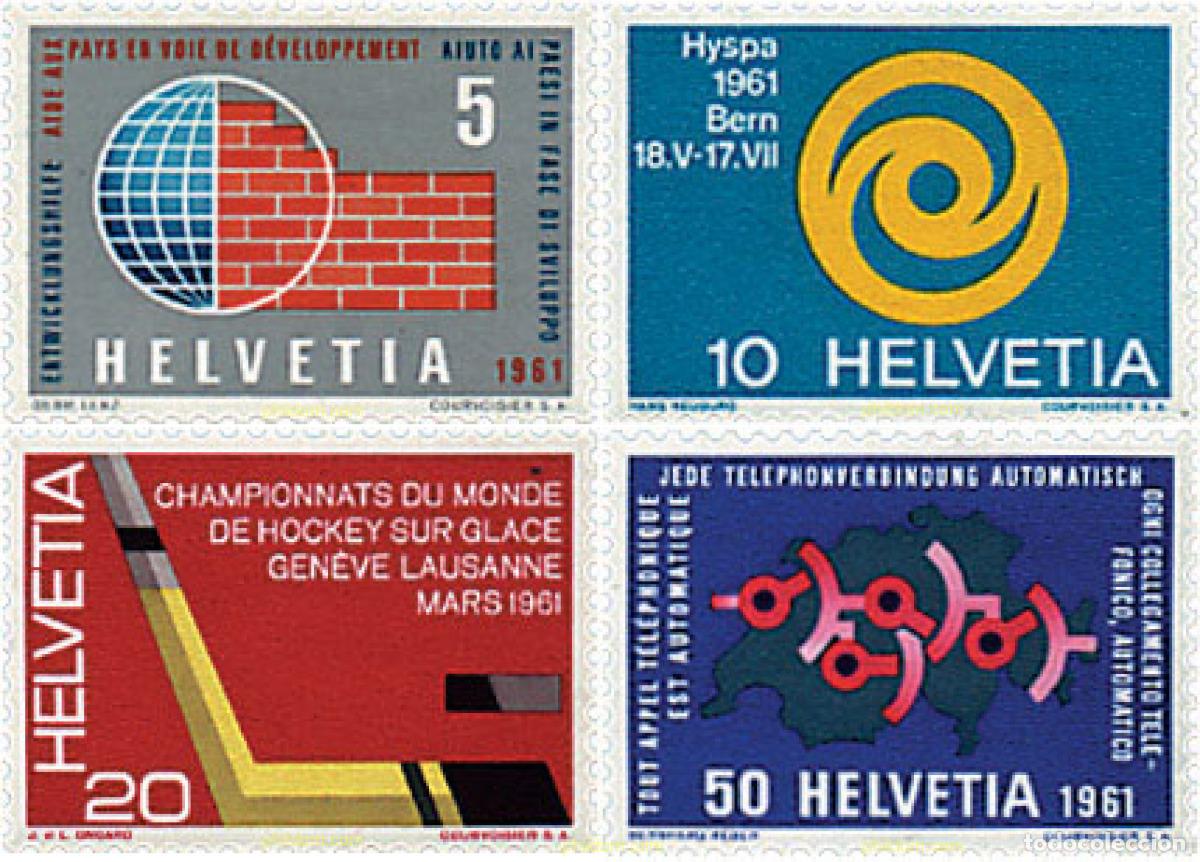 Sellos: 91319 MNH SUIZA 1961 SERIE DE PROPAGANDA