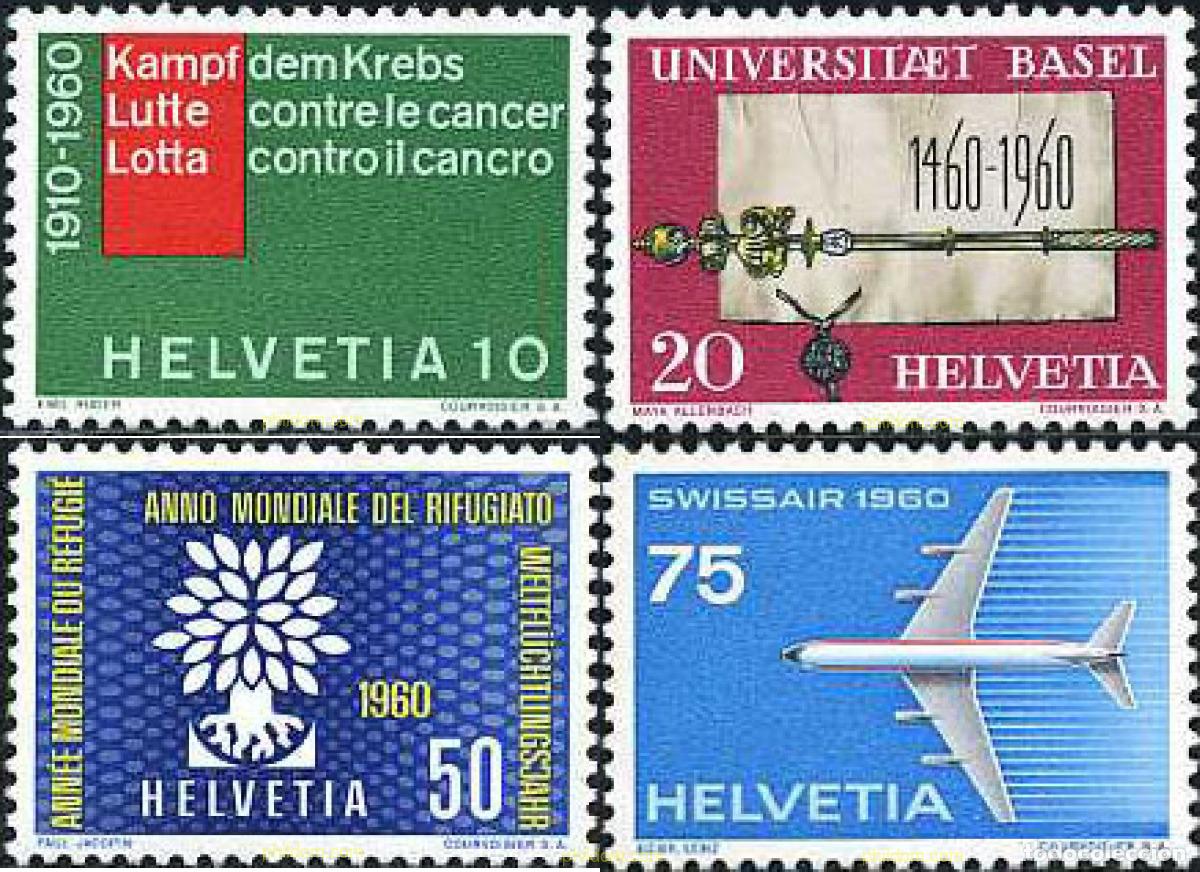 Sellos: 128124 MNH SUIZA 1960 SERIE DE PROPAGANDA