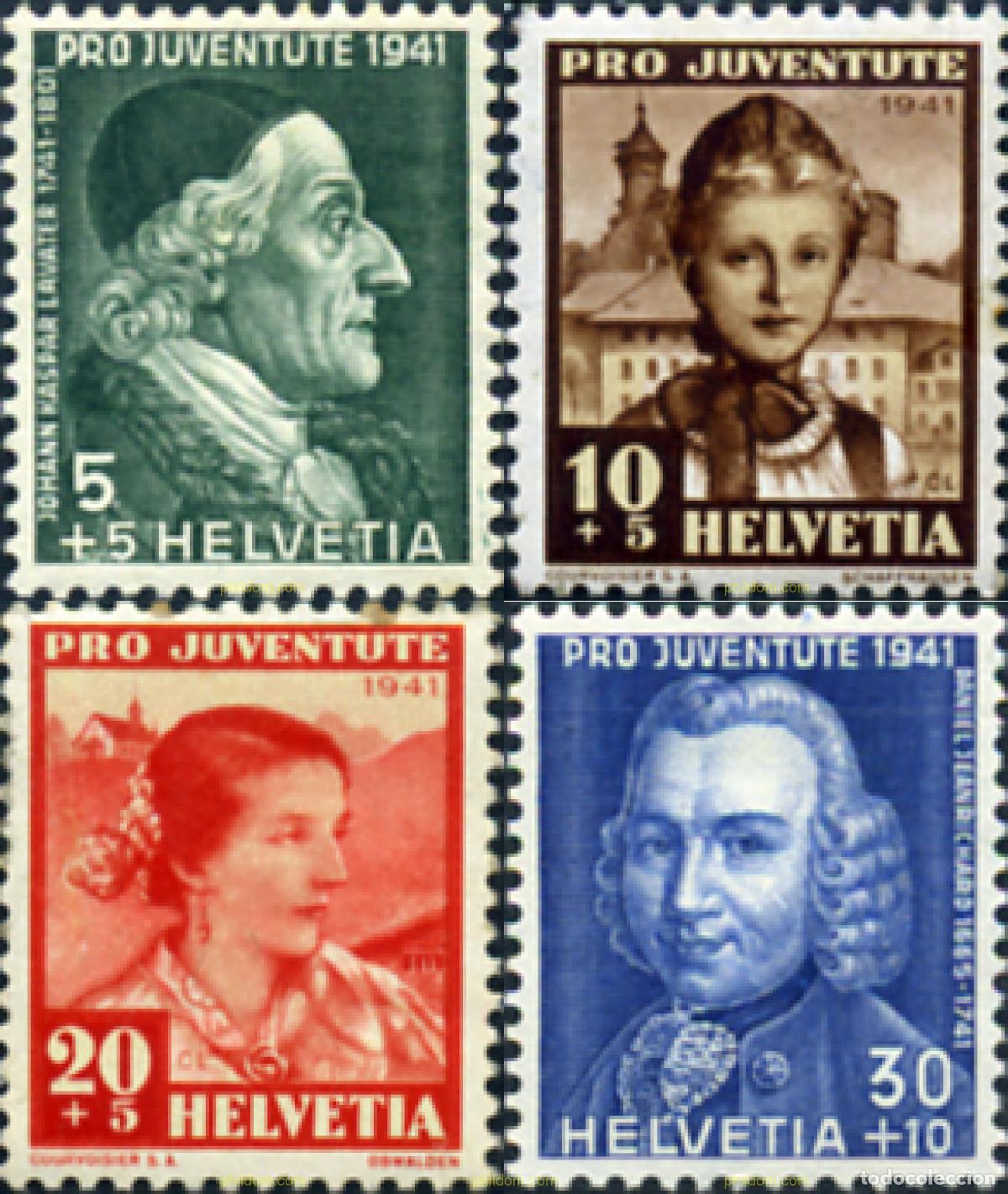 Sellos: 127805 HINGED SUIZA 1941 PRO JUVENTUD