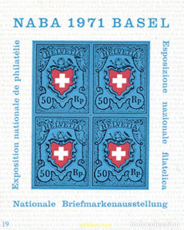 Sellos: 109068 MNH SUIZA 1971 NABA 71. EXPOSICION FILATELICA NACIONAL