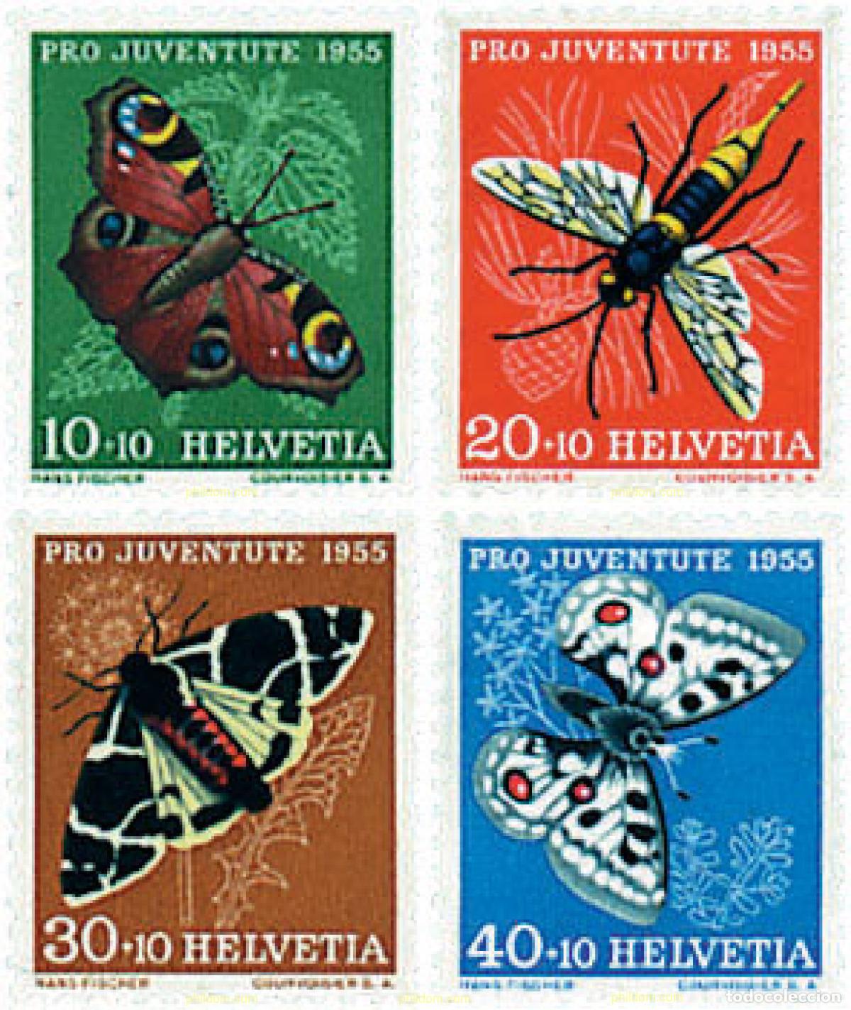 Sellos: 209789 USED SUIZA 1955 PRO JUVENTUD
