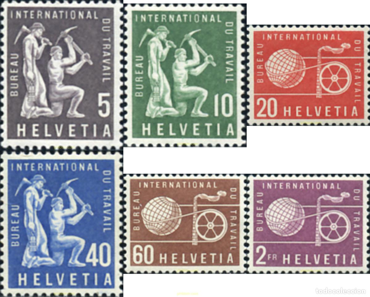 Sellos: 129275 MNH SUIZA. Oficina Internacional del Trabajo 1956 OFICINA INTERNACIONAL DE TRABAJO