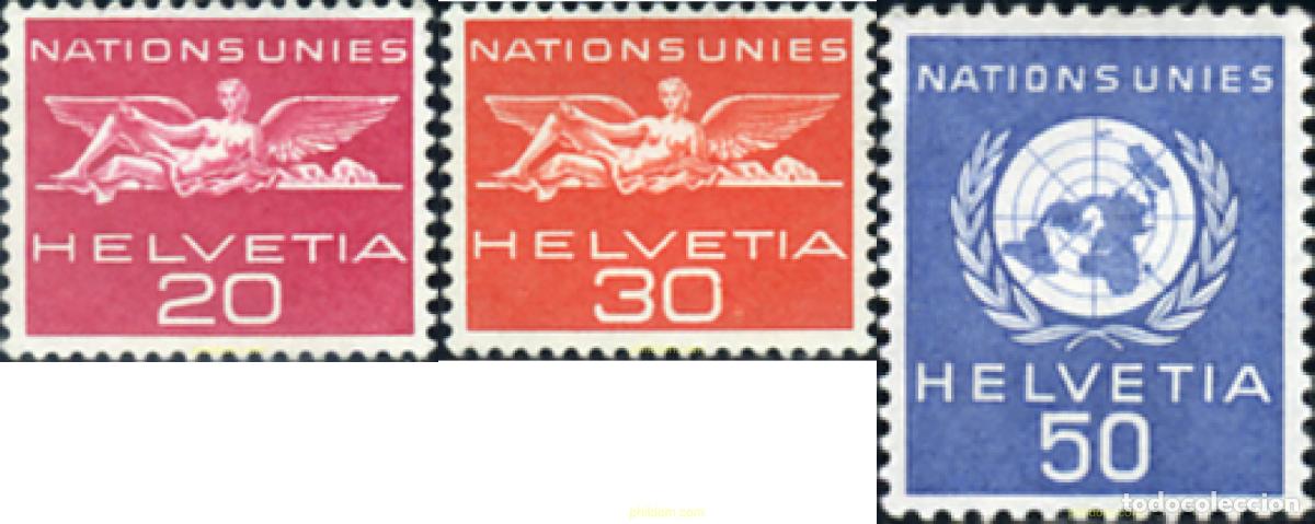 Sellos: 129310 MNH SUIZA. ONU oficina de Ginebra 1959 NACIONES UNIDAS