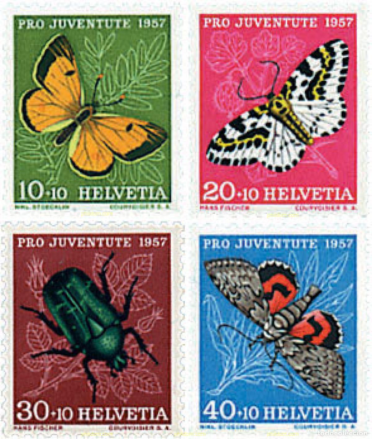 Sellos: 209864 USED SUIZA 1957 PRO JUVENTUD