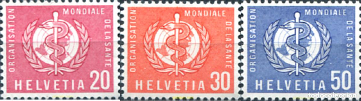Sellos: 128961 MNH SUIZA. Organizazi&oacute;n Mundial de la Salud 1960 ORGANIZACION MUNDIAL DE LA SALUD
