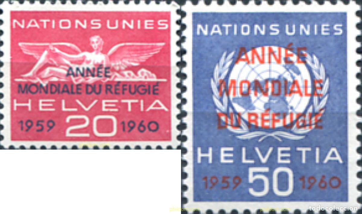 Sellos: 318227 MNH SUIZA. Organizaci&oacute;n Internacional del Refugiado 1960