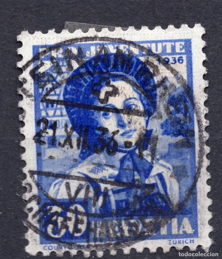 Sellos: SUIZA 1936 STAMP MICHEL CH 309