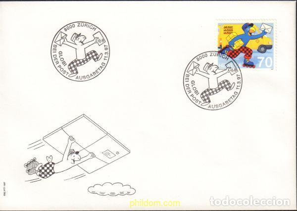 Sellos: 368993 MNH SUIZA 1997 GLOBI Y EL CORREO