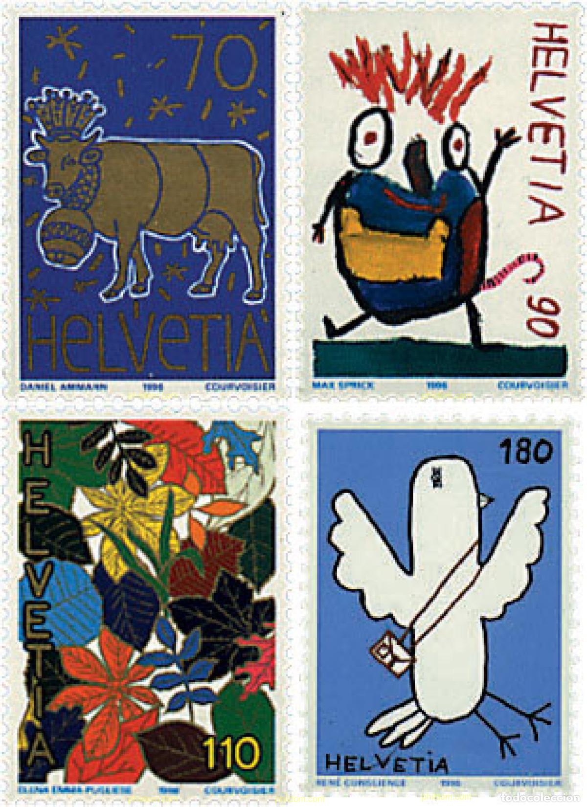 Sellos: 93720 MNH SUIZA 1996 CONCURSO DE DISE&Ntilde;OS