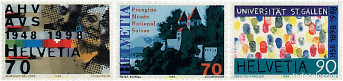 Sellos: 30691 MNH SUIZA 1998 ANIVERSARIOS