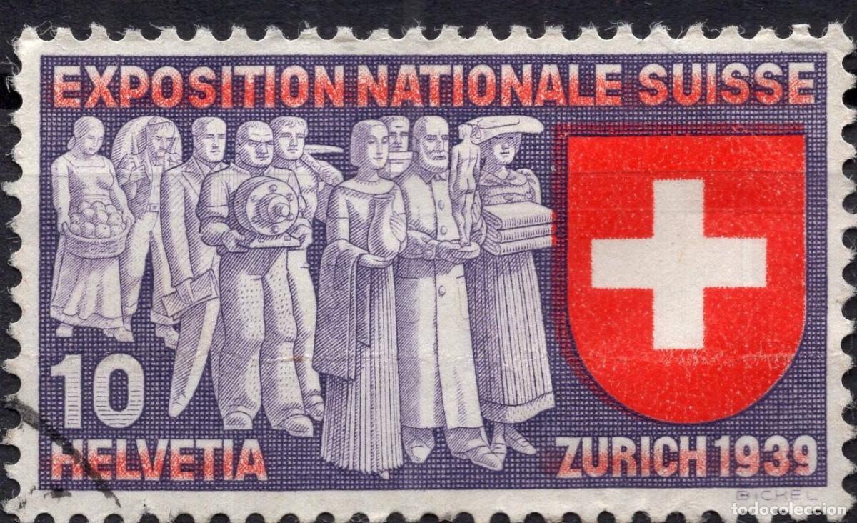Sellos: SUIZA 1939 STAMP MICHEL CH 338