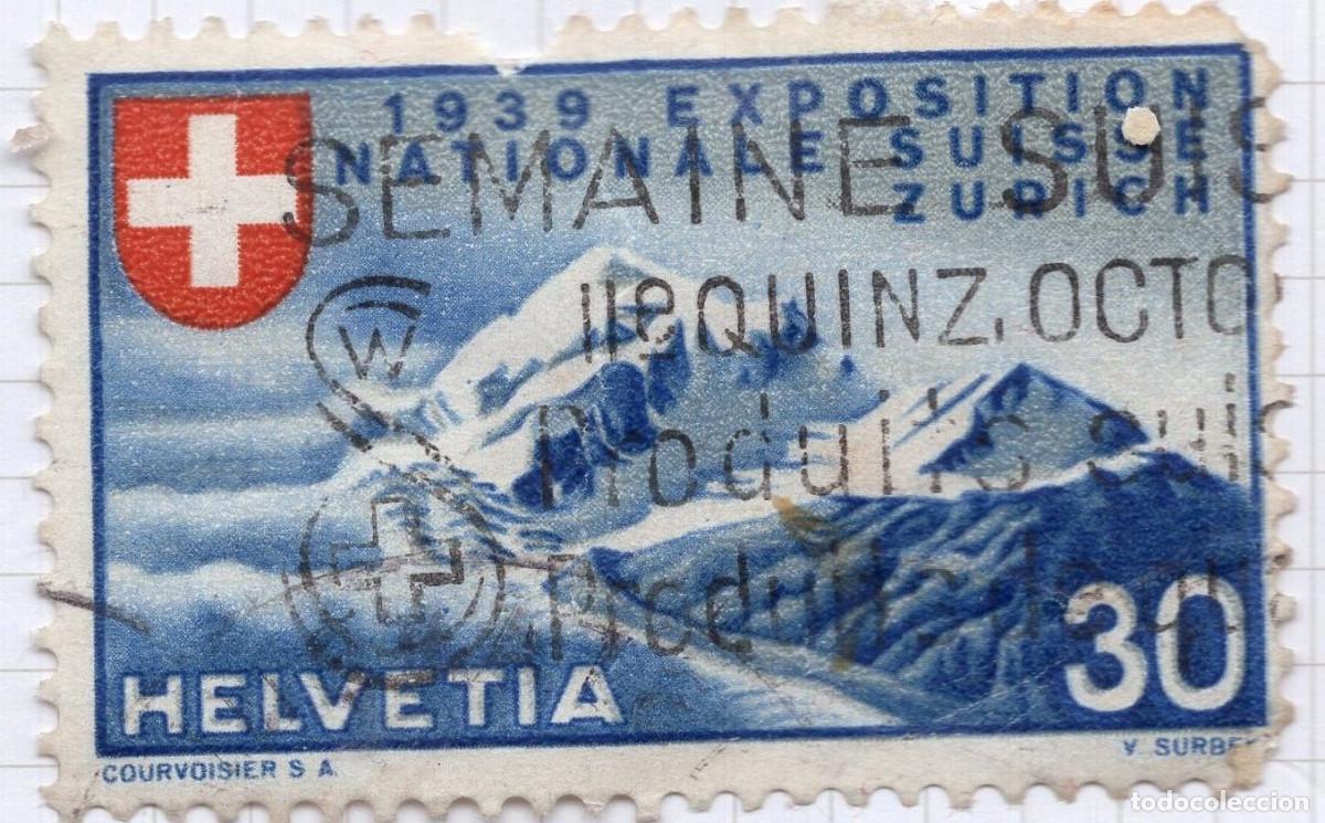 Sellos: SUIZA 1939 STAMP MICHEL CH 340